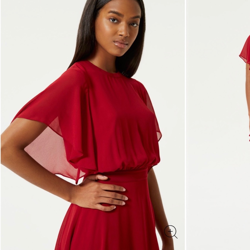 Rebecca Minkoff crimson party dress